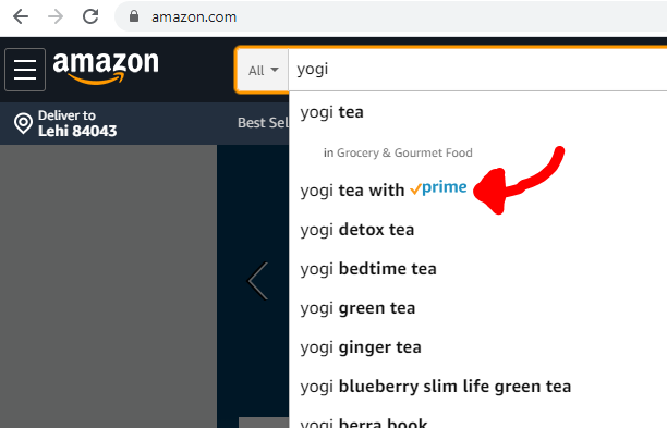 Ecommerce Trends, Amazon Prime Branding in Search Query