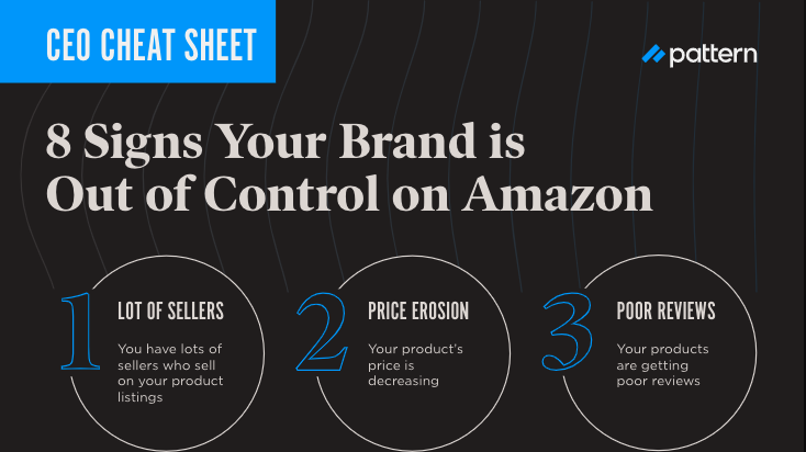 8 Signs Your Brand is Out of Control on Amazon–CEO Cheat Sheet | 1-Pager
