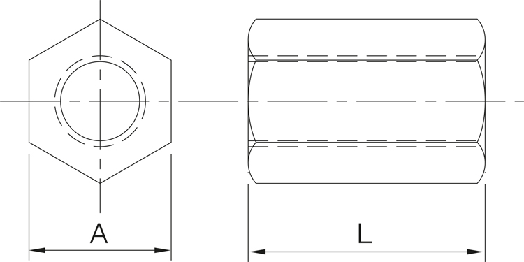 Ecrou hexagonal