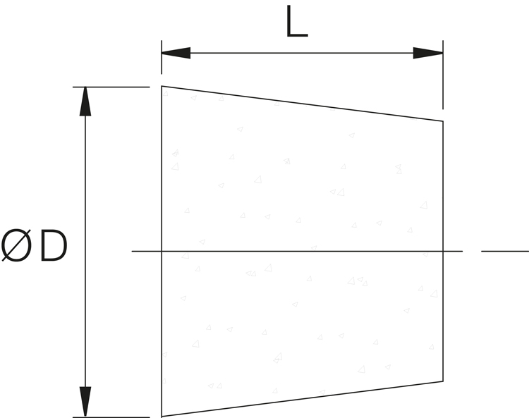 Bouchon béton et colle