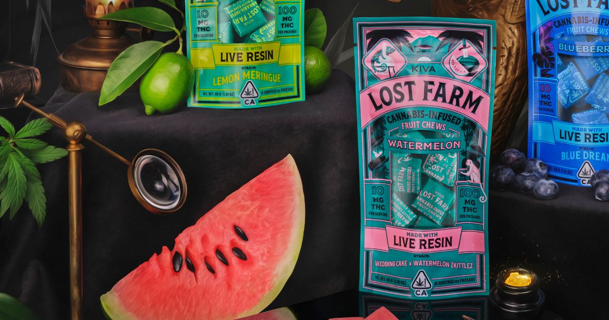 Watermelon Gelato Live Resin Fruit Chews - Lost Farm
