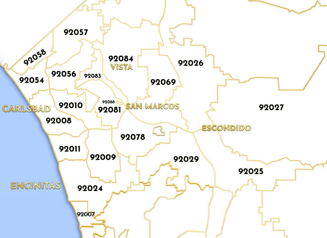 VISTA DELIVERY ZONE MAP MARCH AND ASH SEPT 2025