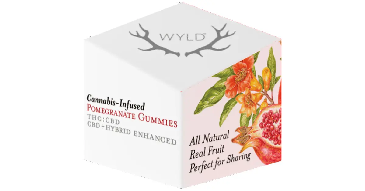 Wyld Pomegranate 1:1 CBD Gummies