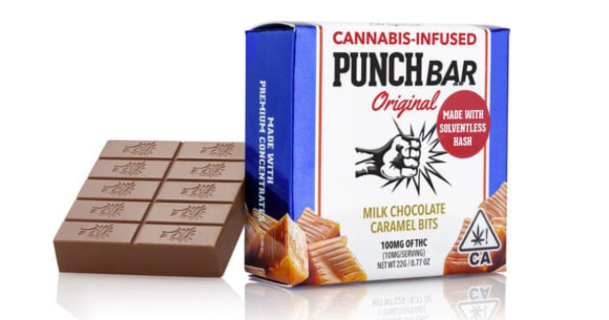 Milk Chocolate Caramel Bits Solventless Bar - Punch Edibles