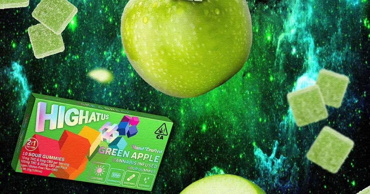 Green Apple 2:1 CBD Sour Gummies