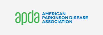 The American Parkinson Disease Association logo. Strength in optimism. Hope in progress