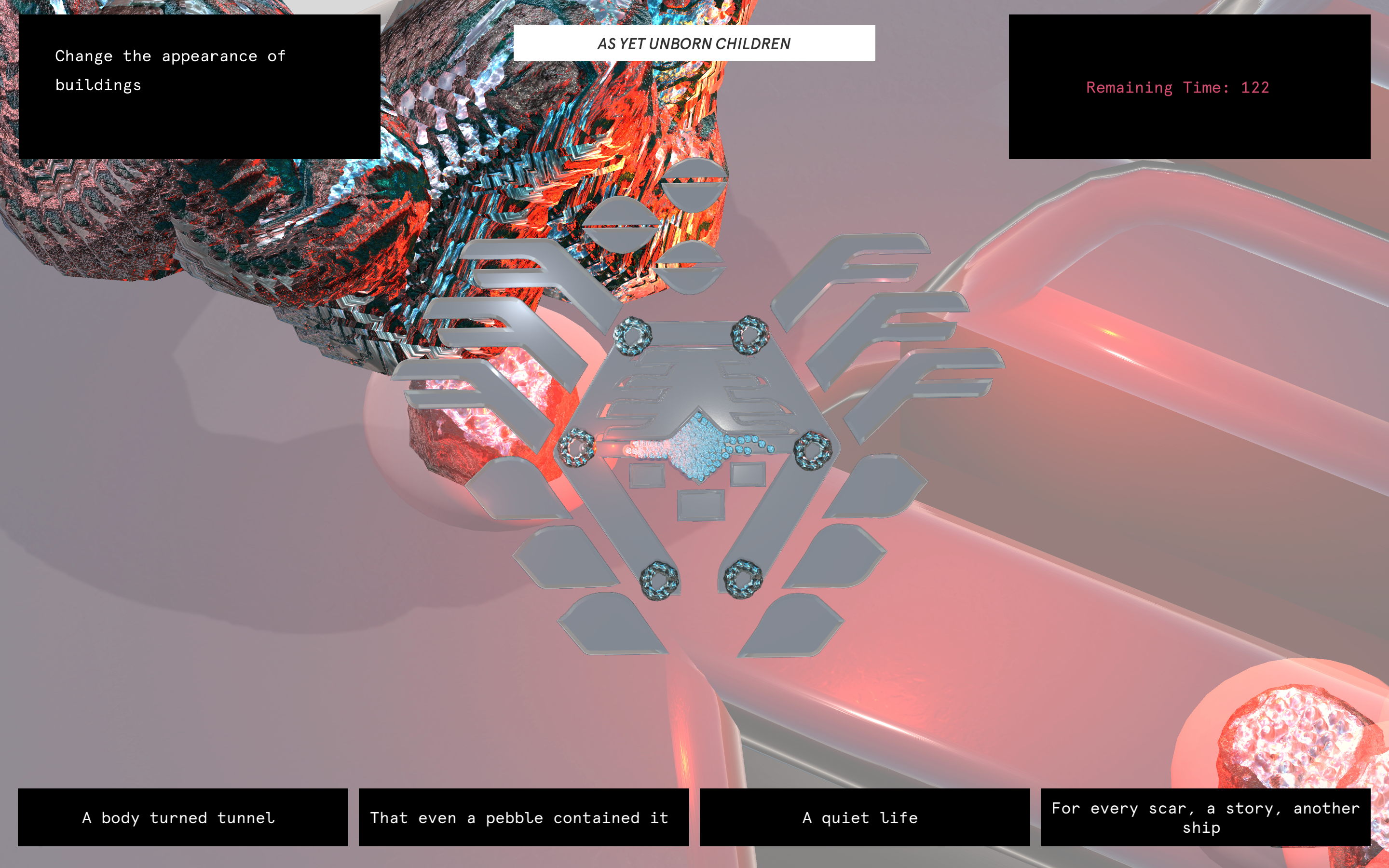 Lamassu, As-Yet-Unborn Creatures, videogame still