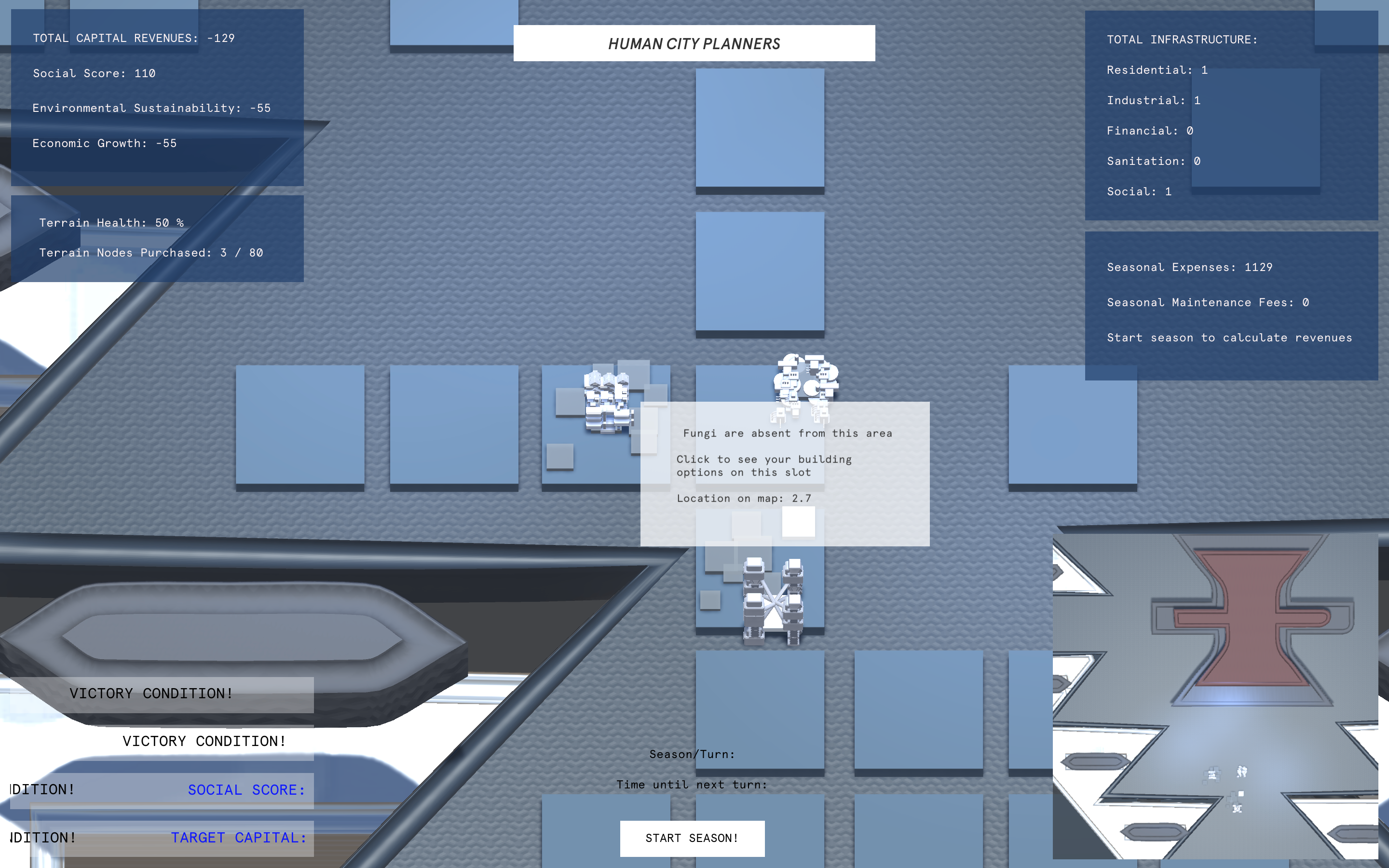 Lamassu, Human City Planners, videogame still