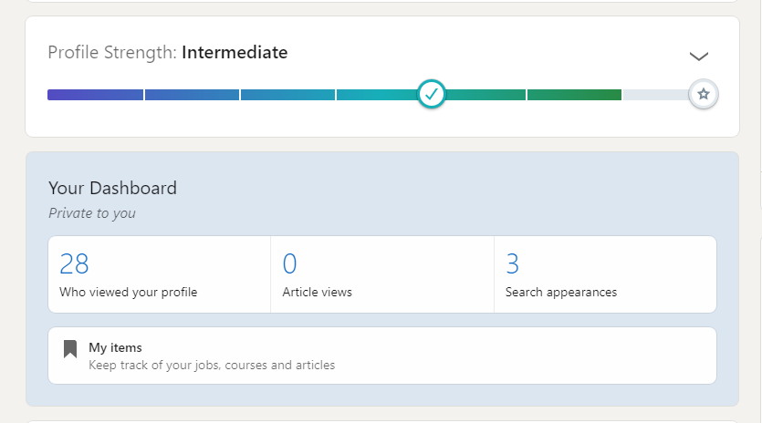 LinkedIn’s Progress Bars