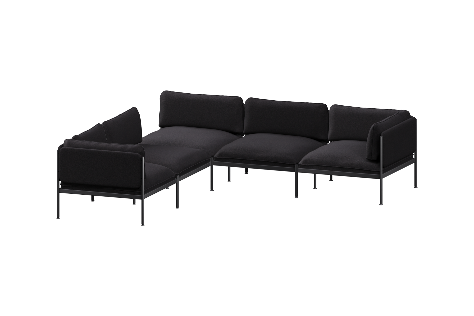 nooma 5Seater ToomModularSofa GraphiteBlack-5