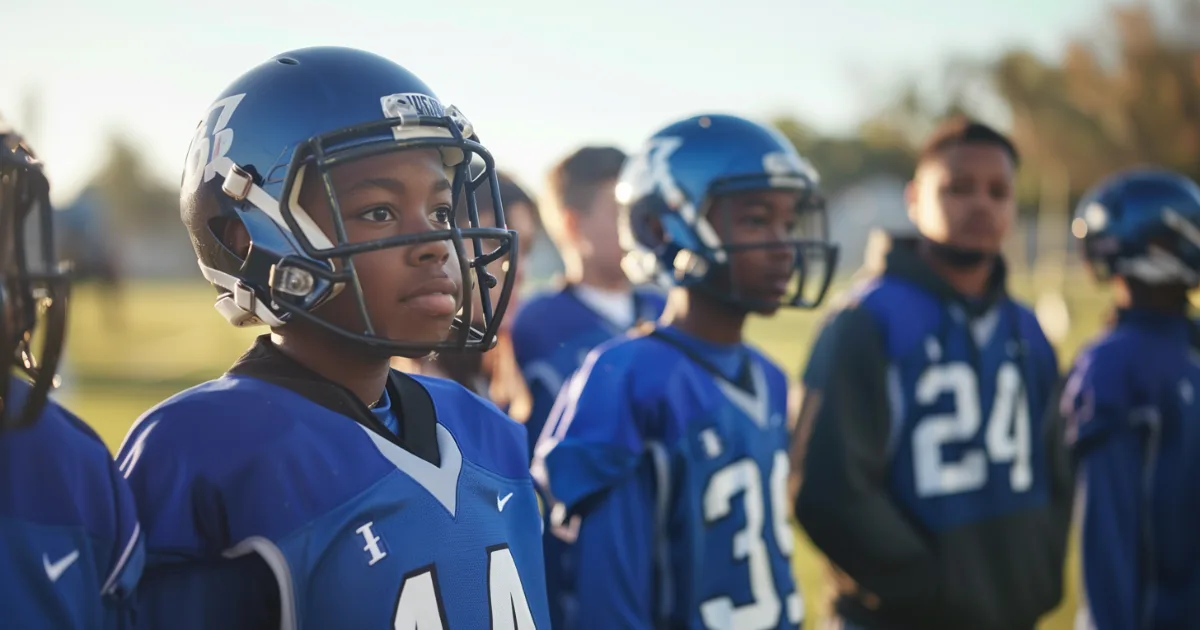 Youth football player