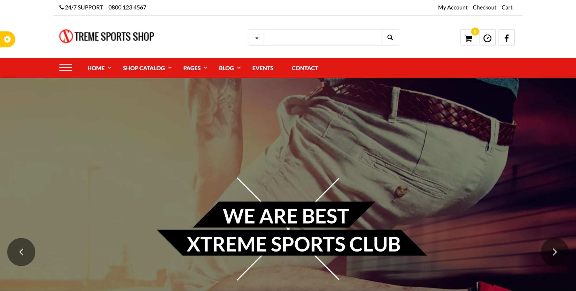 Screenshot of Xsports Wordpress Theme