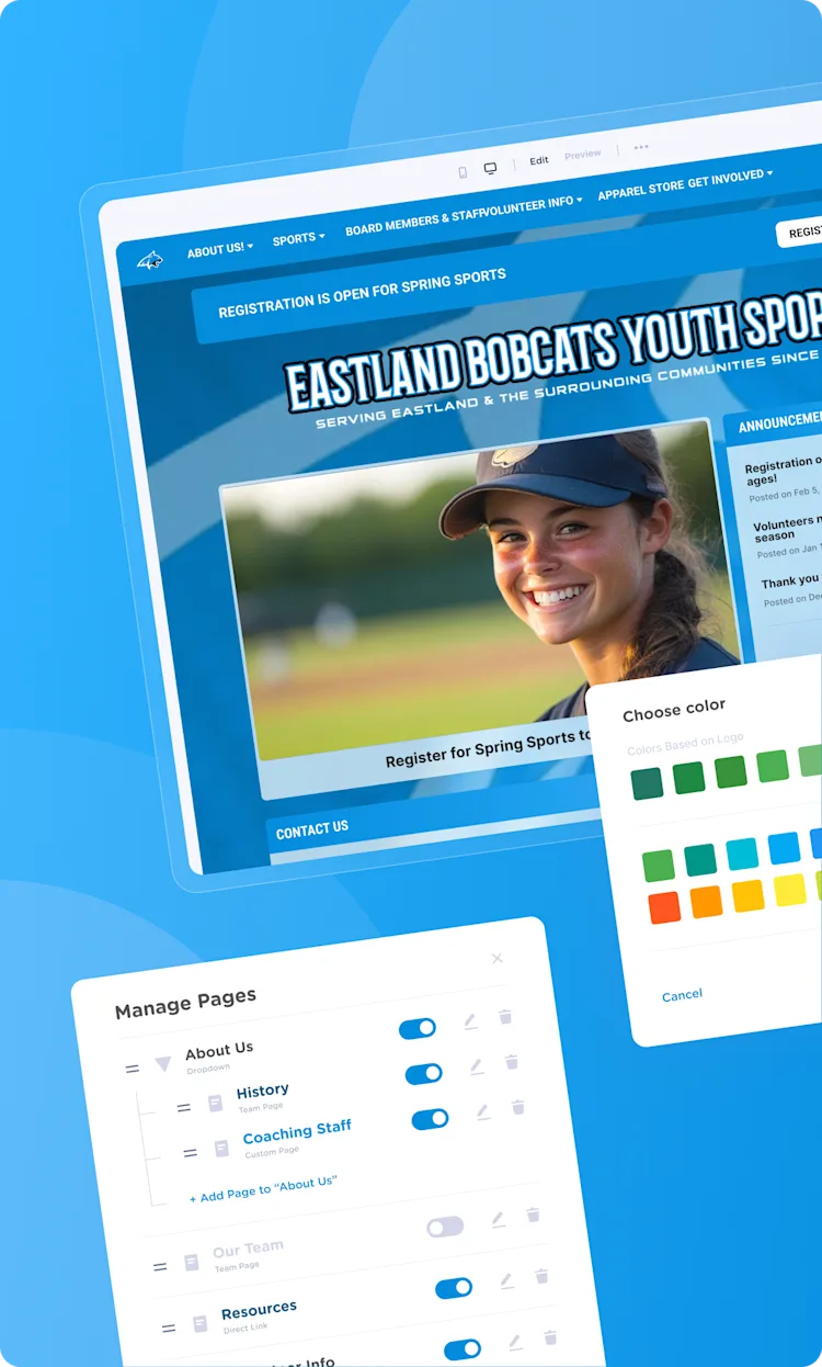 Grow Your Organization with Powerful Features Made for Youth Sports