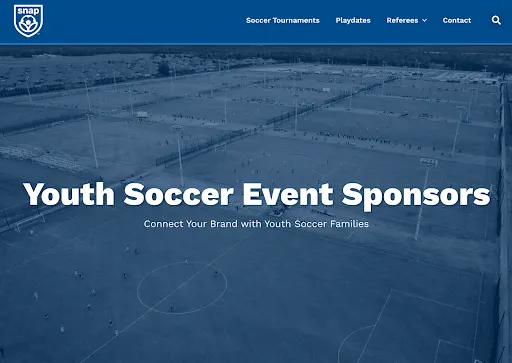 the sponsors for snap youth soccer events