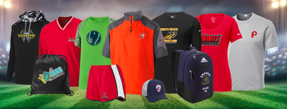 apparel store for youth sports fundraising by blatant team store