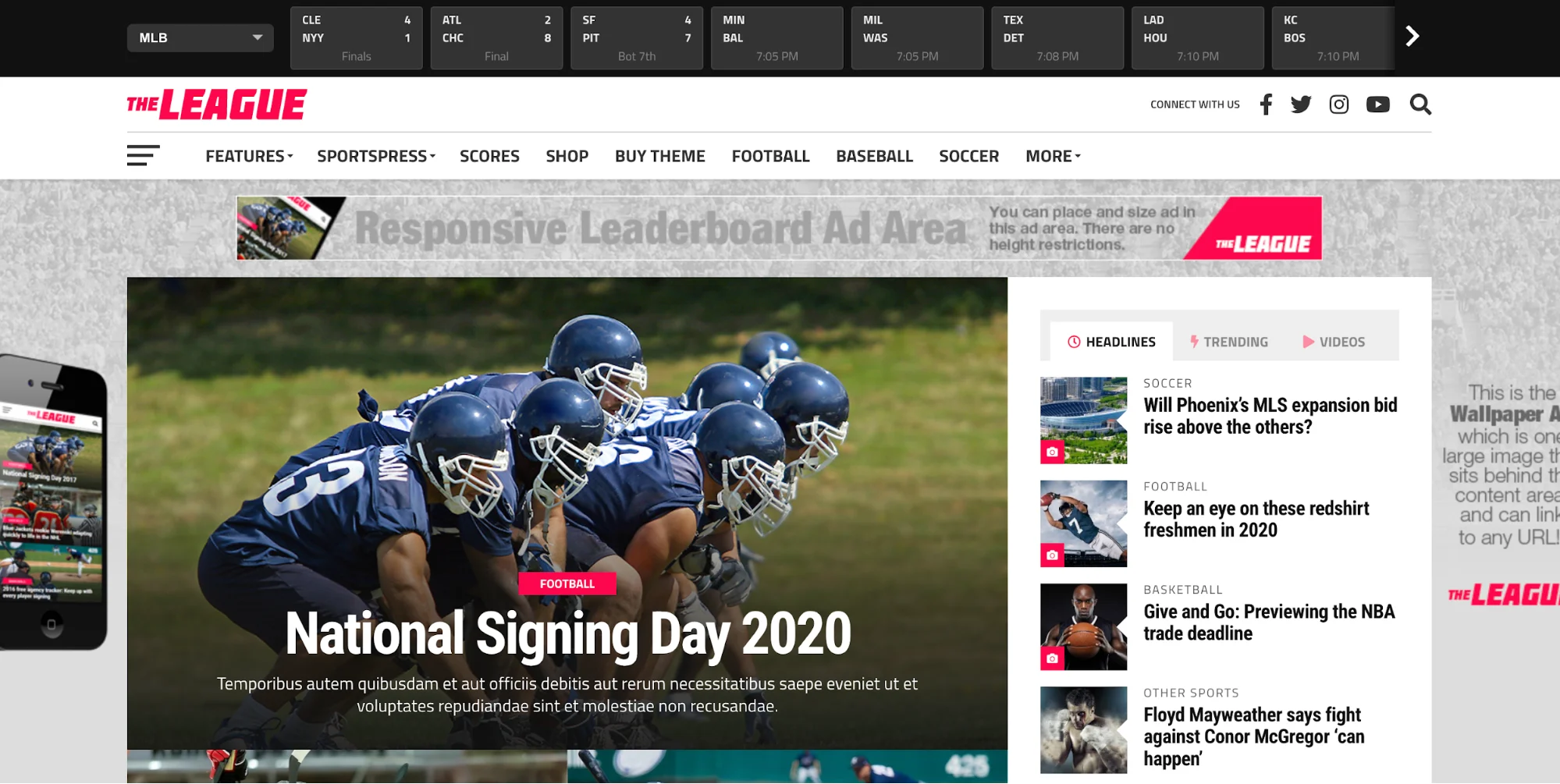 12 Best Sports WordPress Themes in 2025 | Jersey Watch