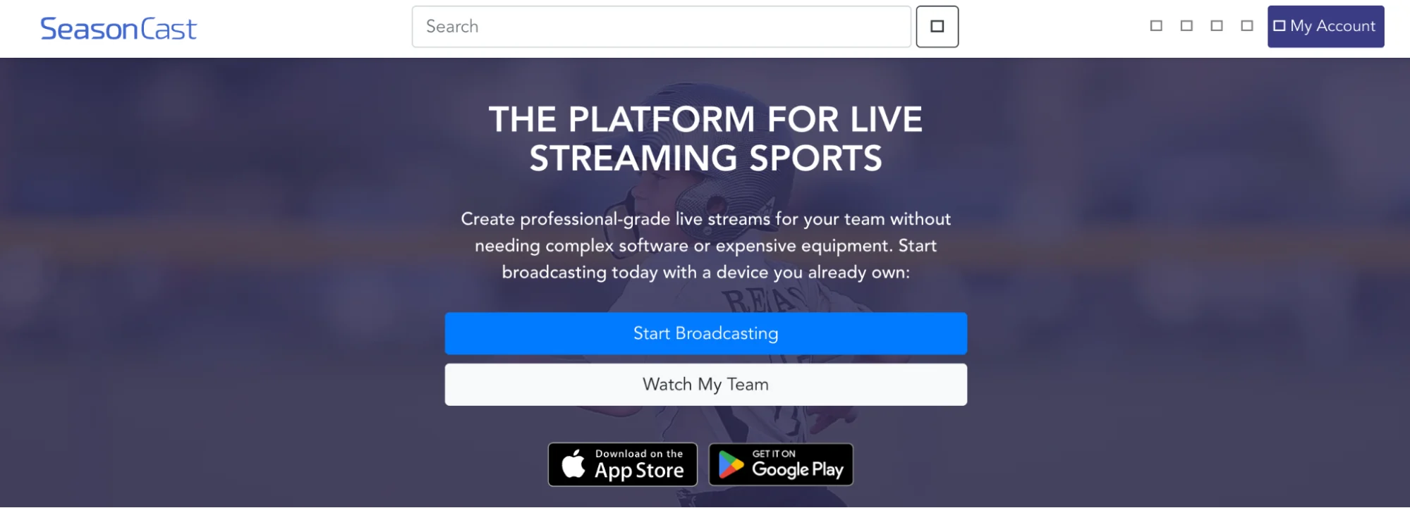 season cast app for youth sports live streaming