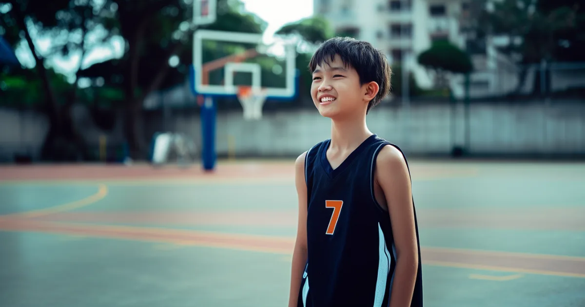 Youth basketball player