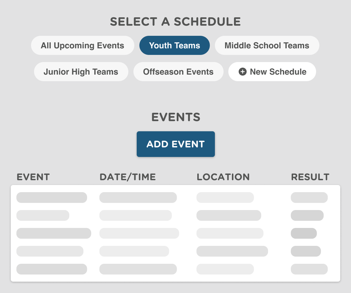Create Team Schedules for Lacrosse