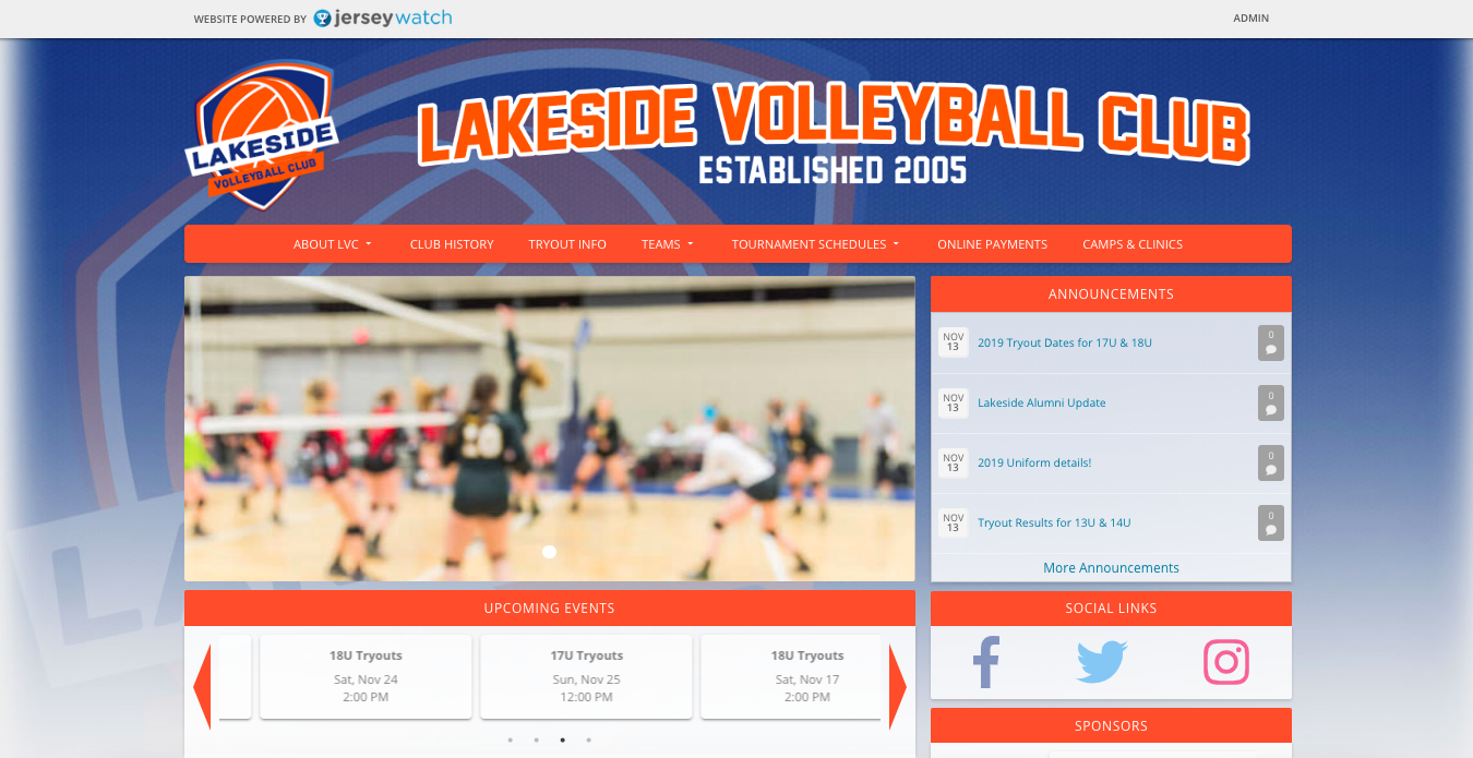 palmetto elite volleyball website