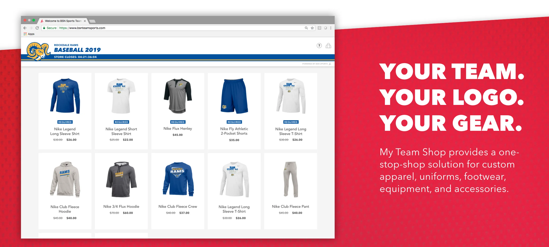 Your local source for team uniforms, gear, and sprit wear!