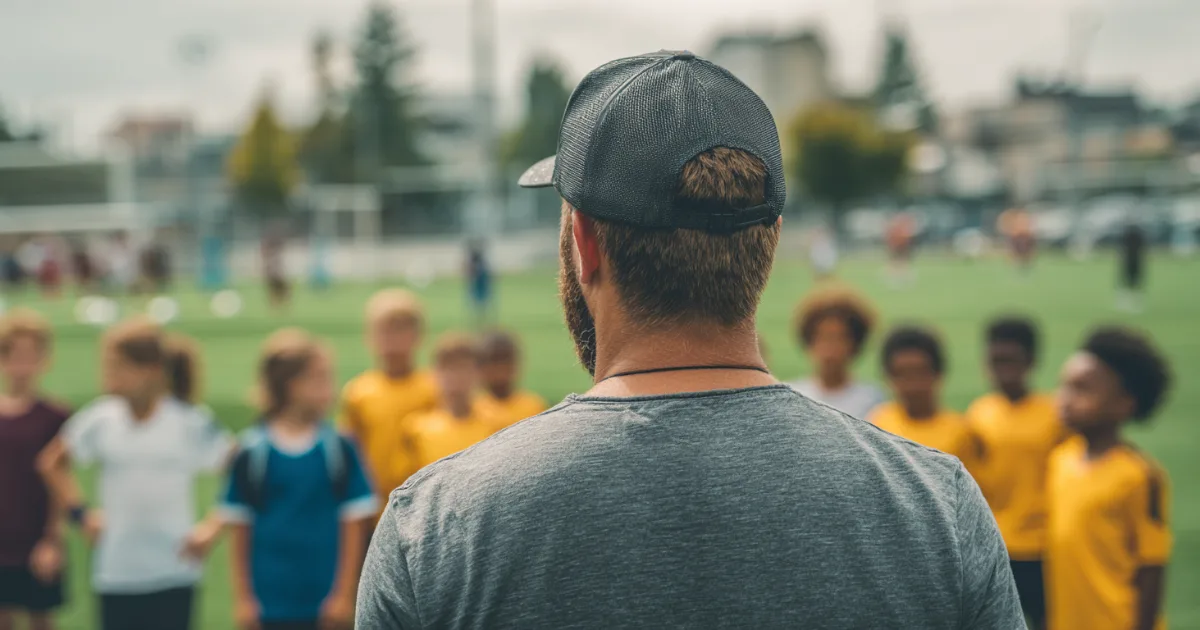 A youth sports coach running a youth sports organization