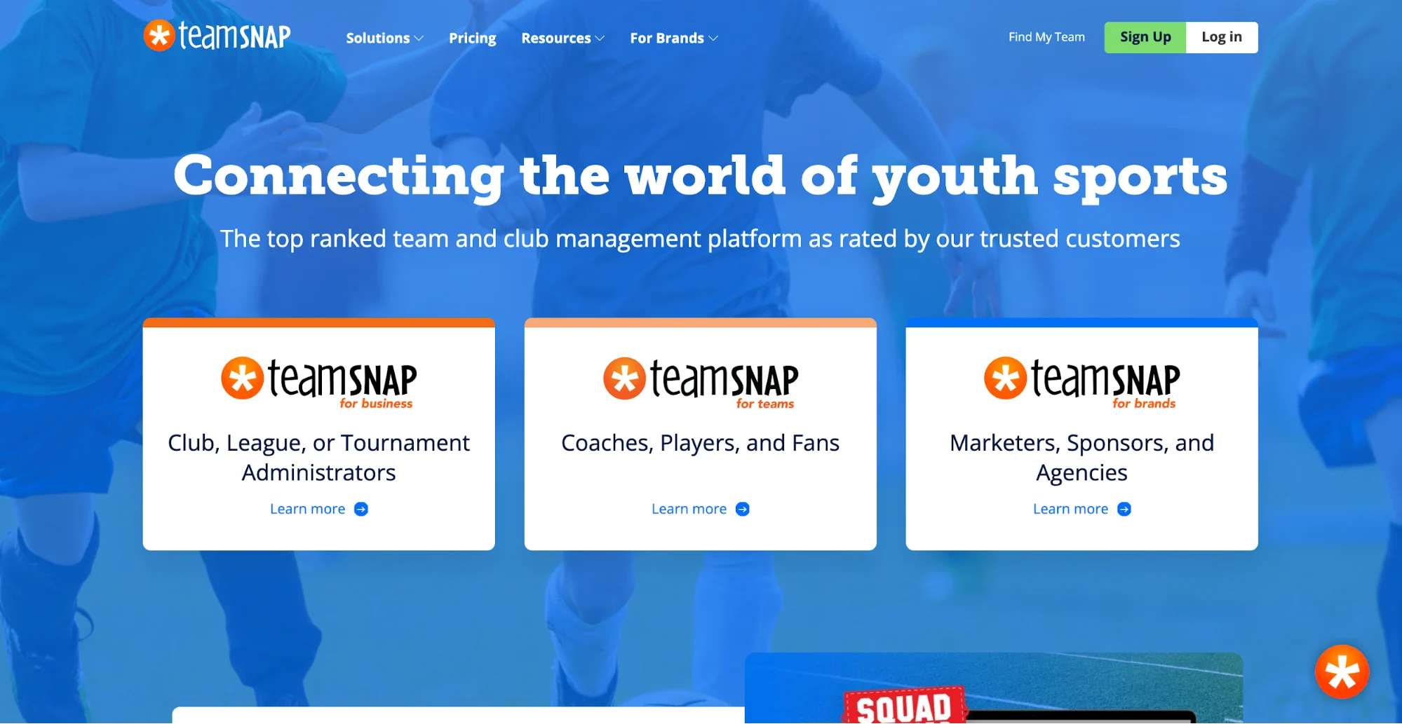 teamsnap sports league management software