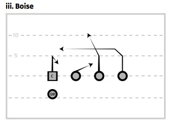 flag football trips formation