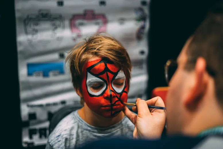 sports fundraising face painting