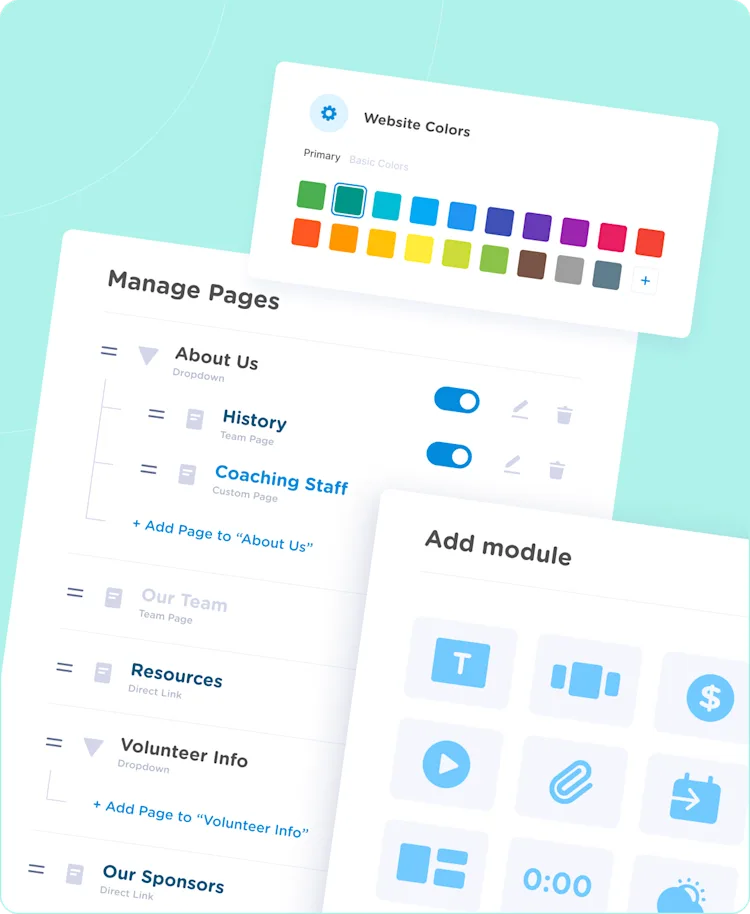  Set up your league website — no coding required