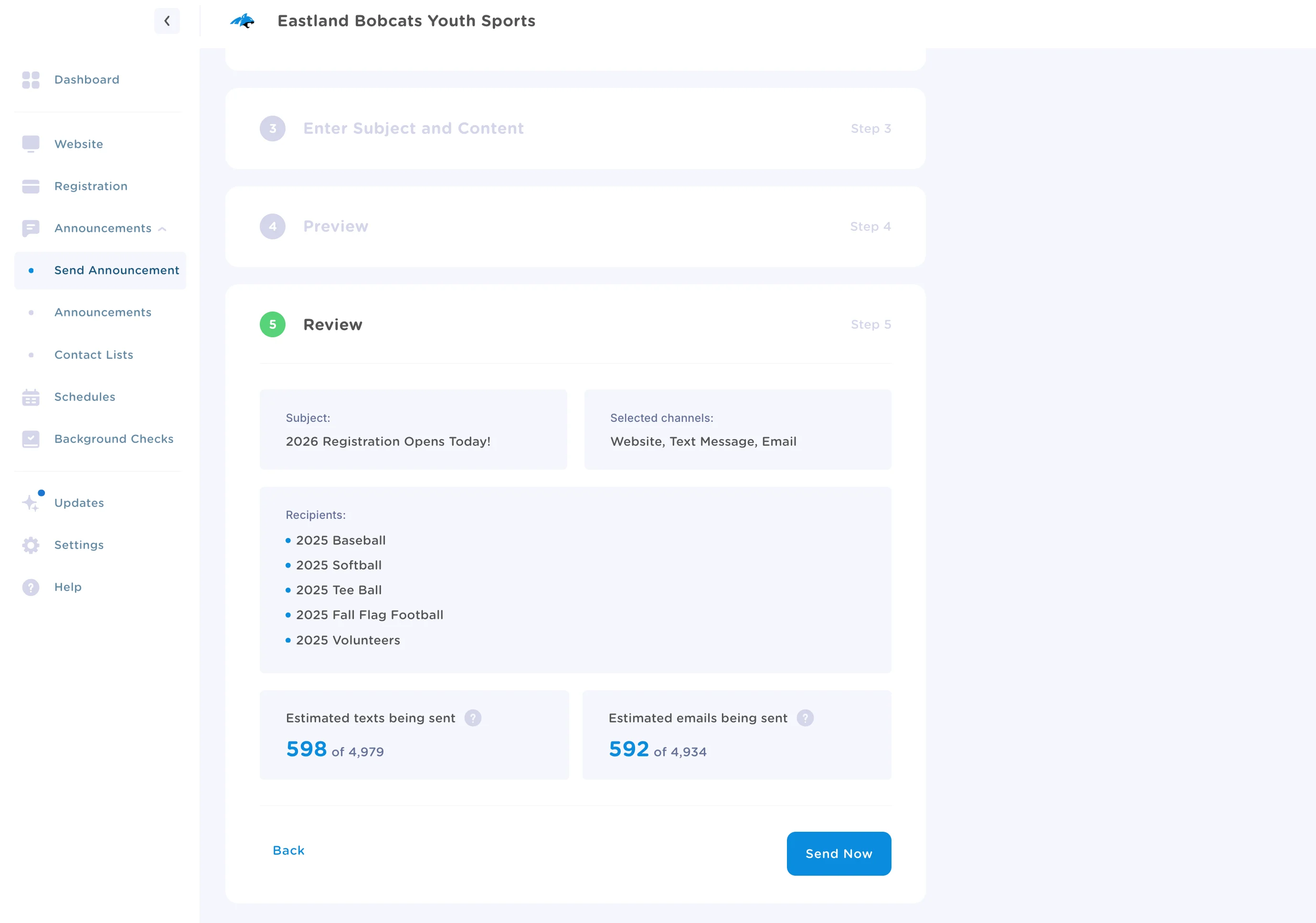 review your messages before sending