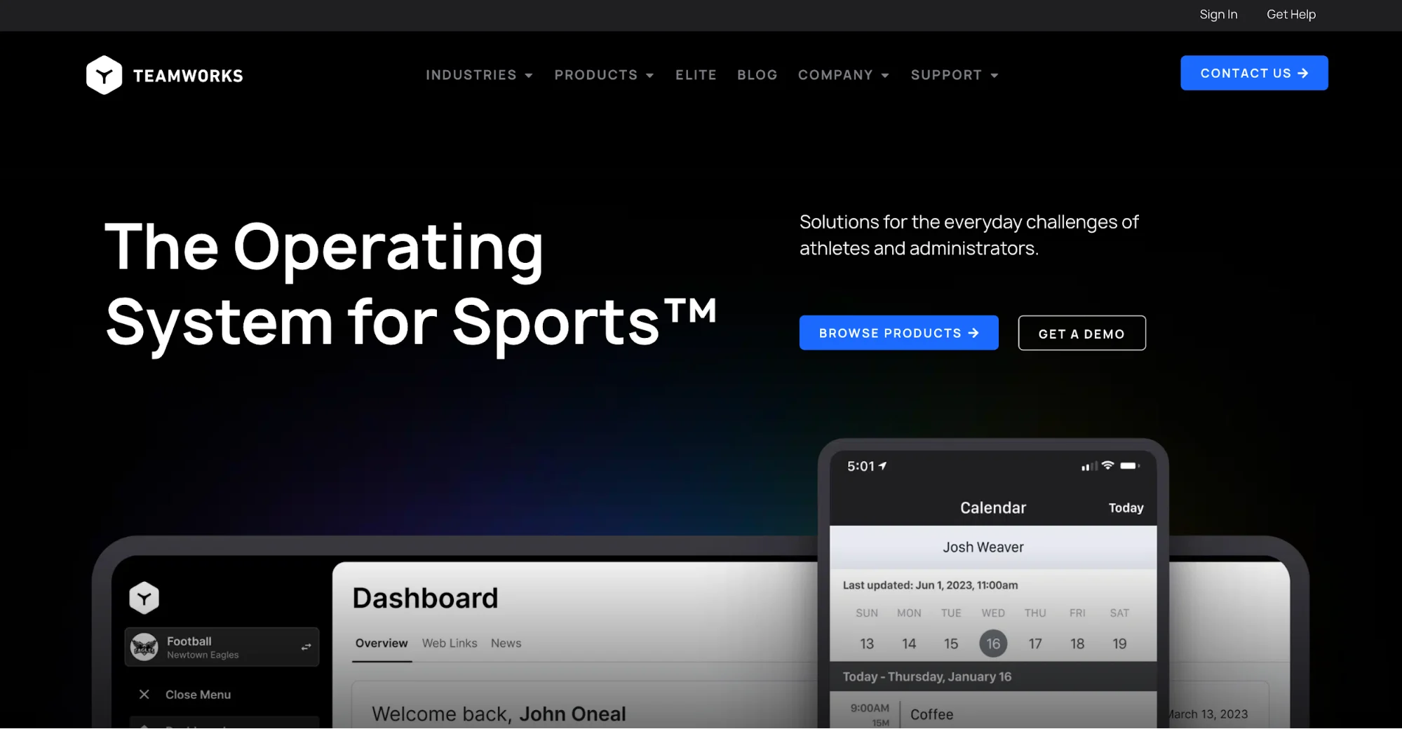 teamworks operating system for sports