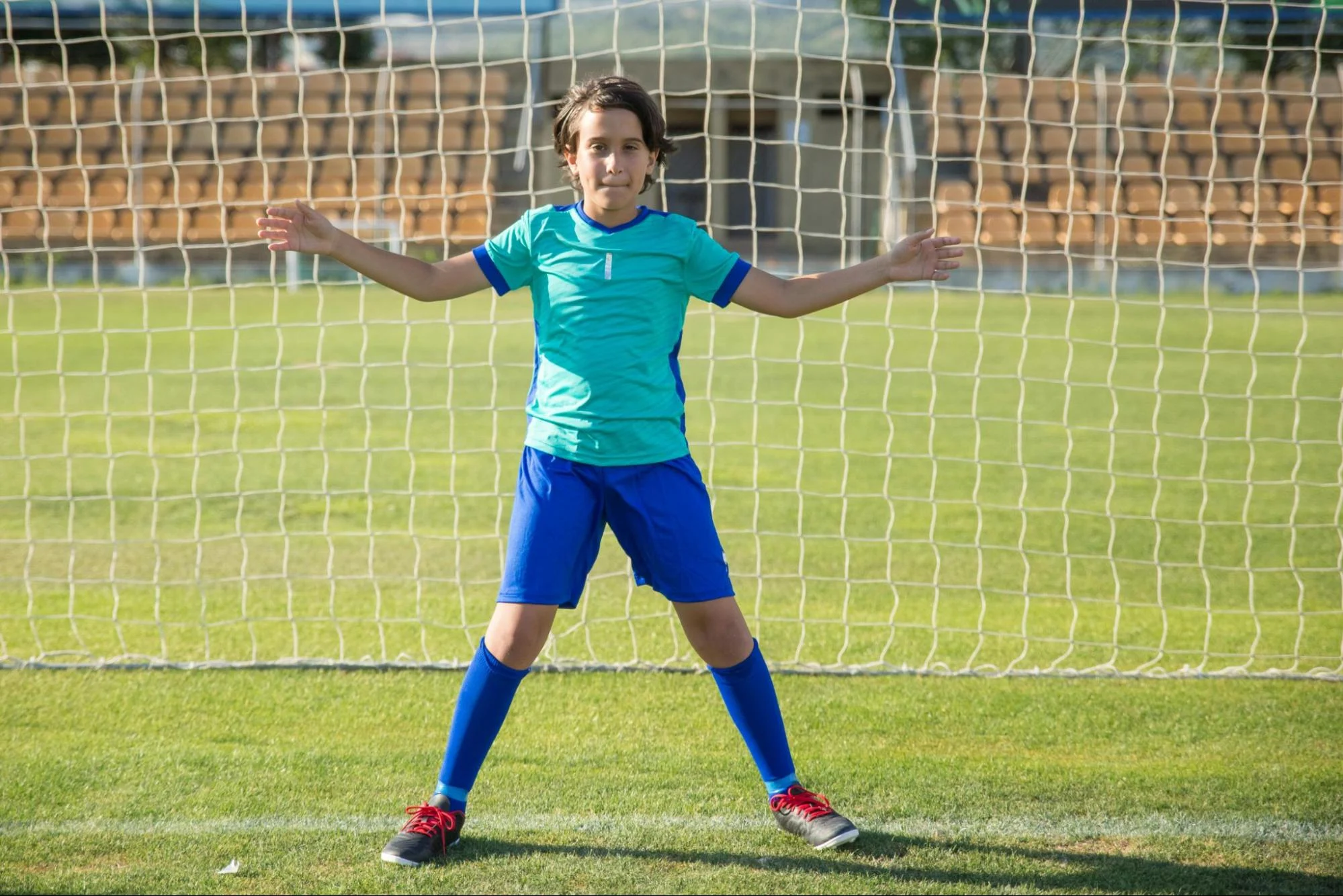 a soccer goalie