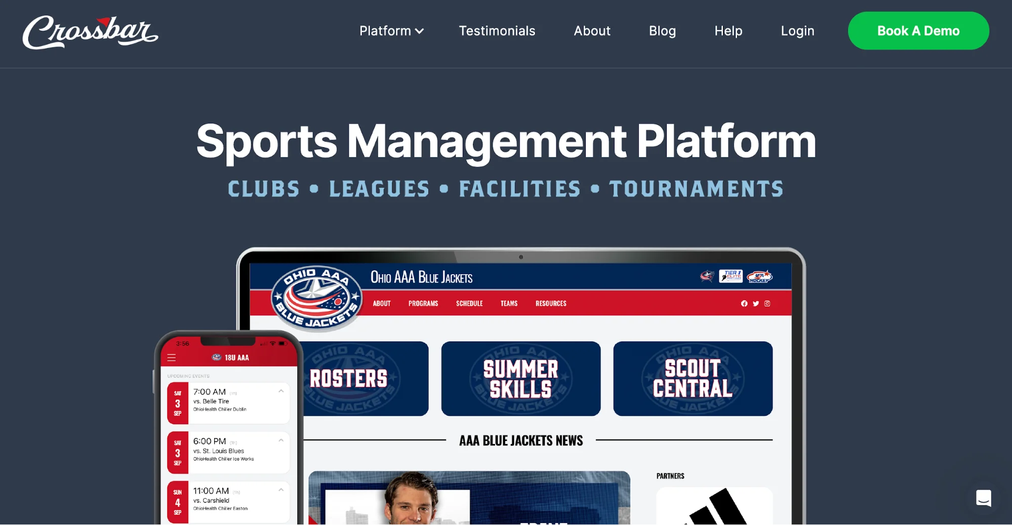 crossbar sports league management system