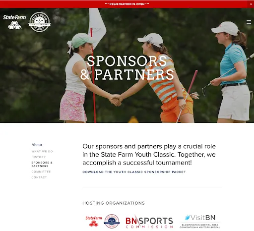 sponsors for the state farm classic junior golf tournament