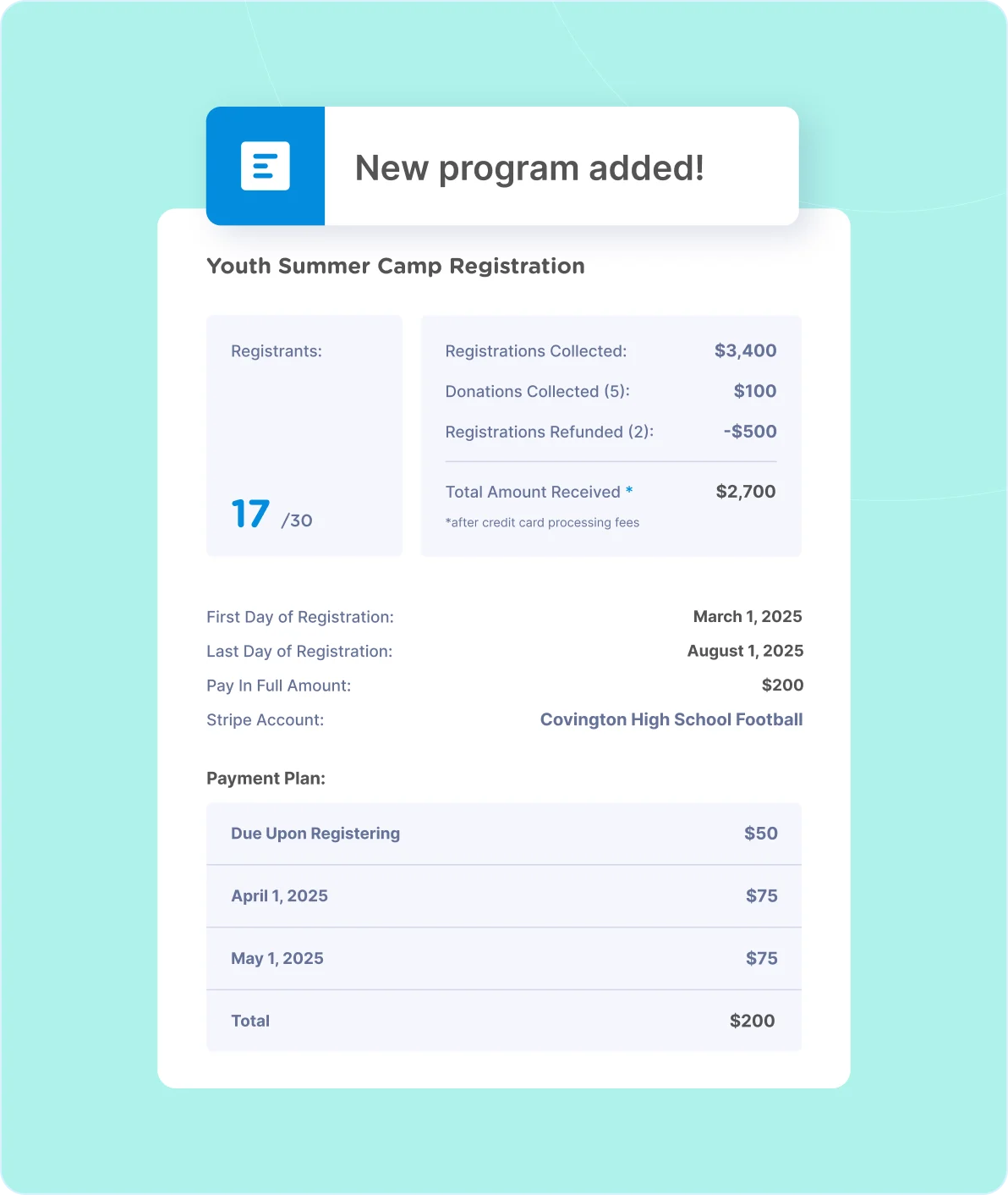 Simplify payment collection and reporting