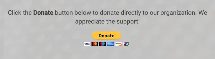a PayPal Donate Now button for sports organizations