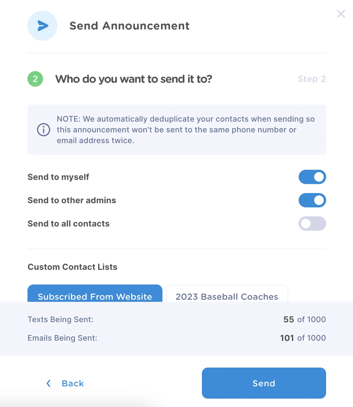 youth sports communication software