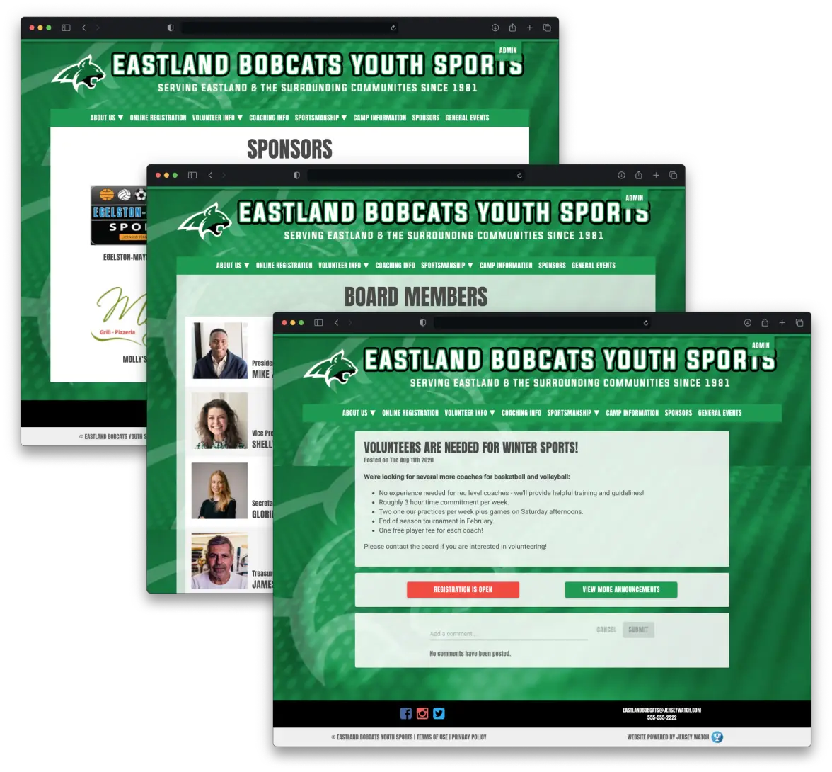 Fast Sports Website Builder with Templates | Jersey Watch