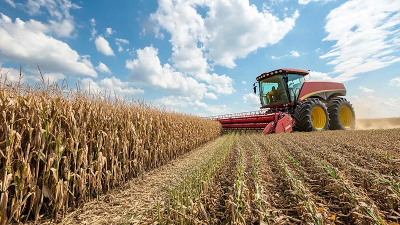 Corn field production