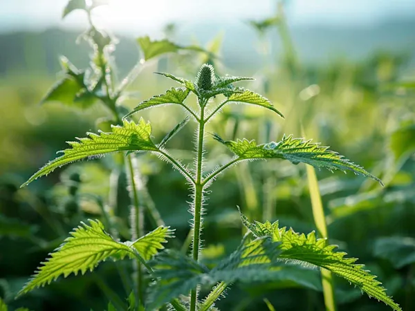 Nettles in a field