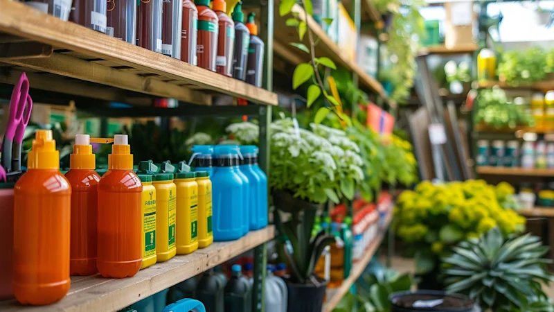 Plant protection products on shelf