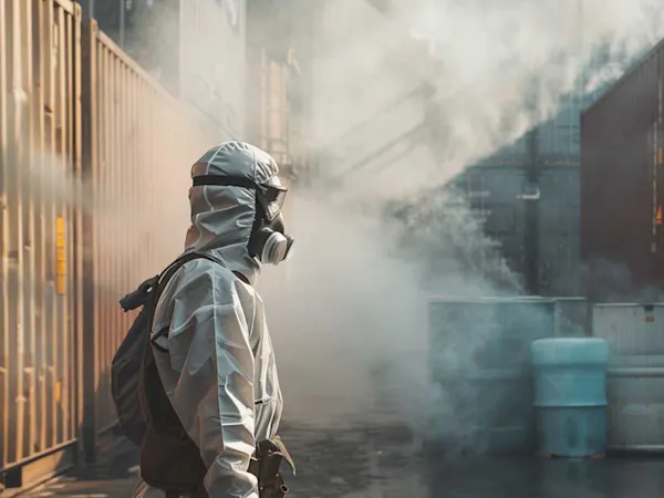 Person on a industrial site