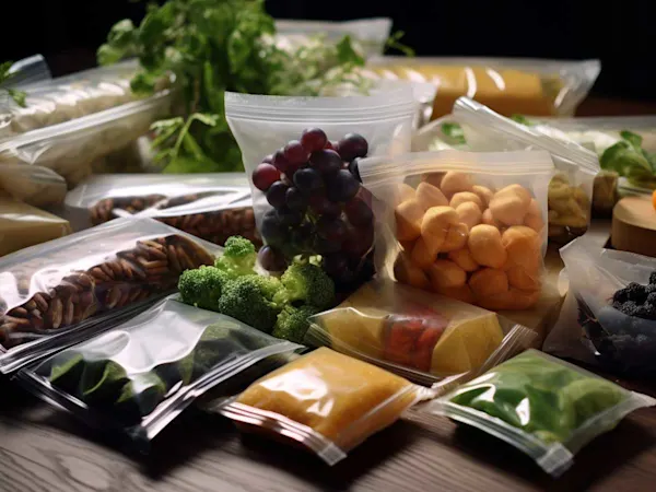 Various packaged §food items 