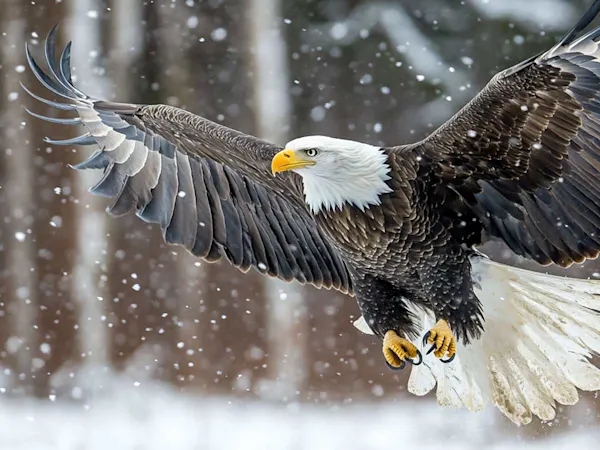 Endangered bald eagle
