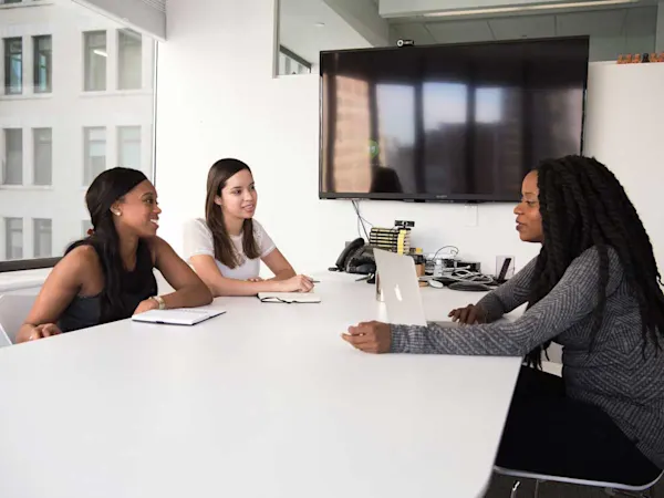 Meeting room of women