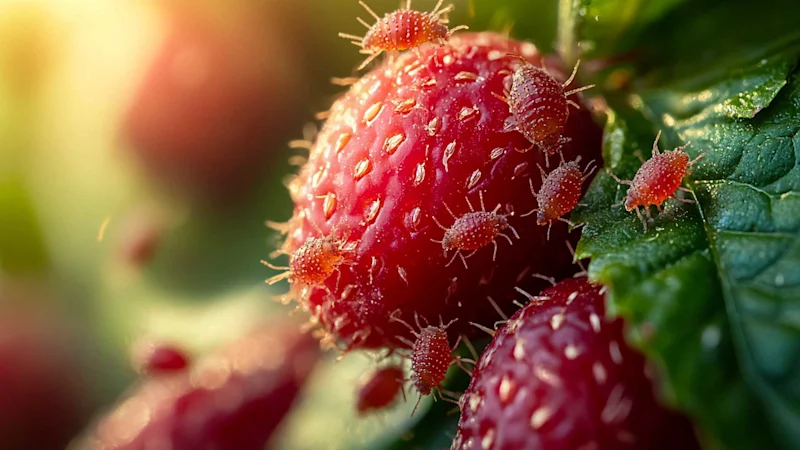 Fruit mites on raspberry
