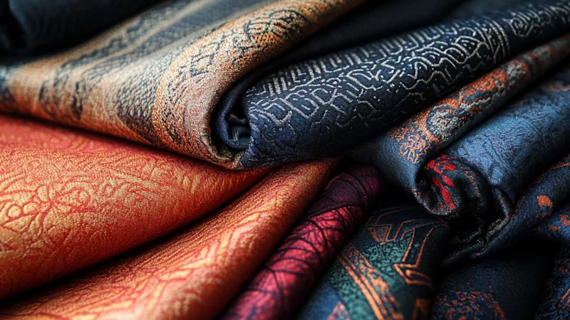 Colourful textiles