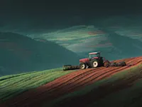 Tractor in a field