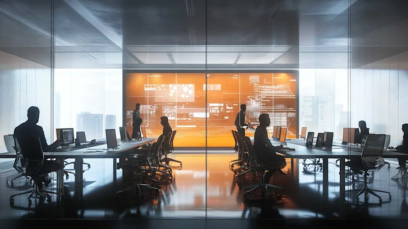 People working in an office